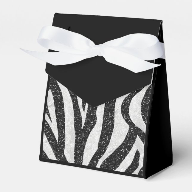 Caixa de Favoritos de Impressão de Zebra Elegante (Frente)