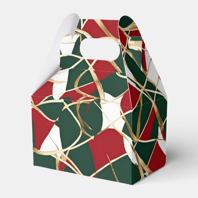 Caixa de Favoritos de Natal de Elegância de Férias (Verso)