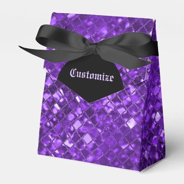Caixa de Favoritos de Padrões de Mosaico Roxo Roxo (Frente)