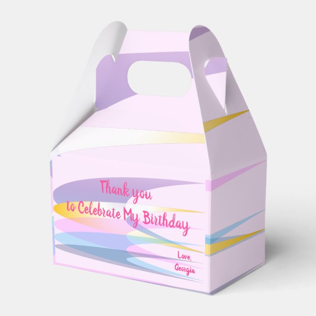 Caixa de Favoritos de Papel Legal rosa (Frente)