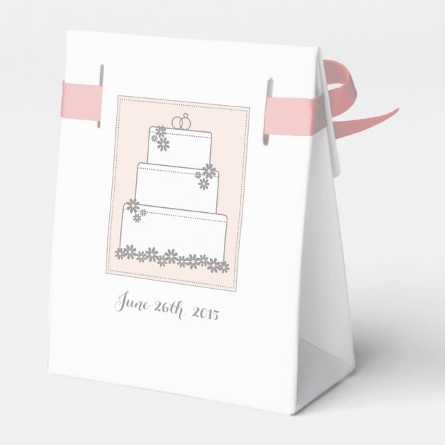 Caixa de Favoritos de Recepção de Bolo de Casament (Verso)