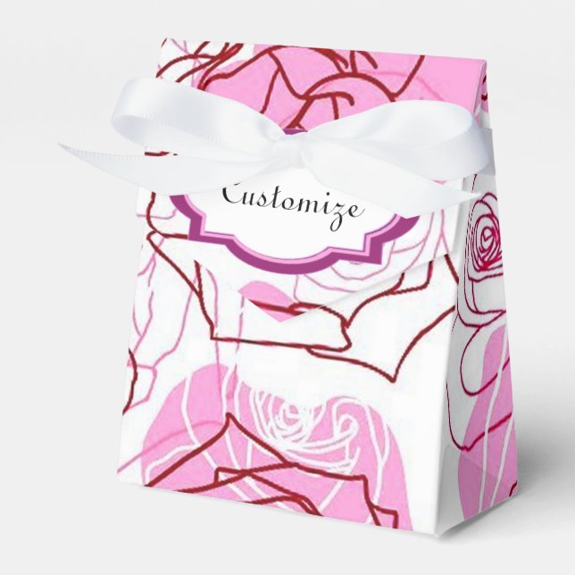 Caixa de Favoritos de Rosas Rosa e Graça (Frente)