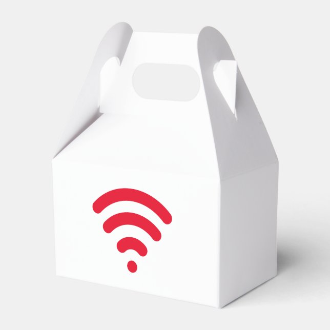 Caixa de Favoritos de Sinal Sem Fios Vermelho (Frente)