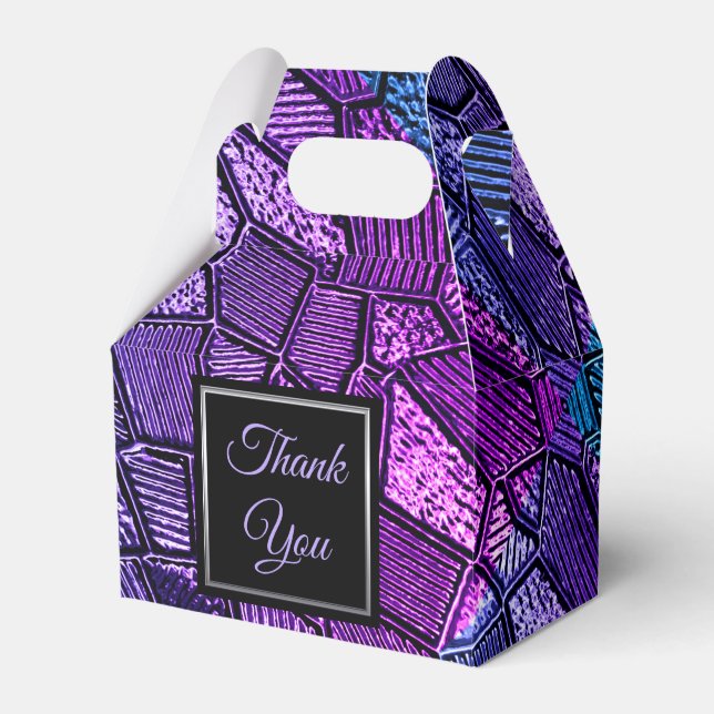 Caixa de Favoritos de Vidro Mosaico Ultra Violeta (Frente)