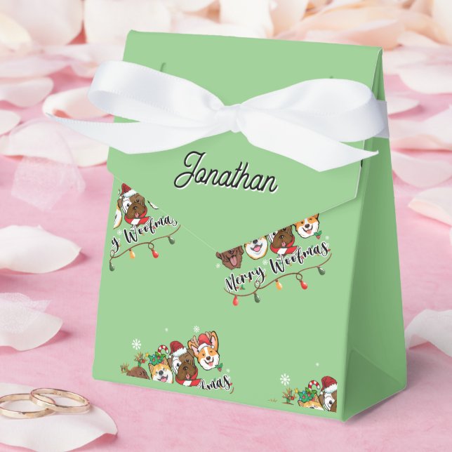 Caixa de Favoritos de Woofmas de Feliz Personaliza (Casamento)
