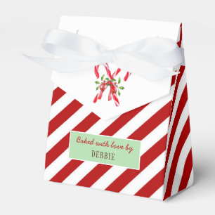 Caixa de Favoritos do Biscoito de Natal Candy Cane