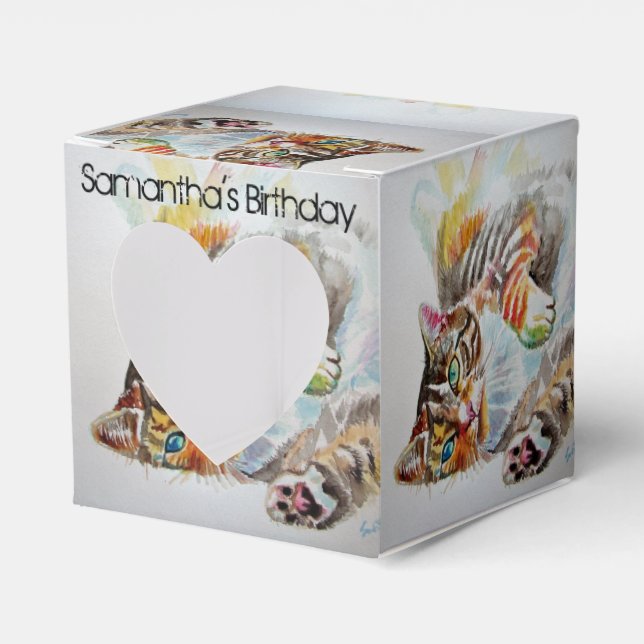 Caixa de Favoritos do Bolo de Festa de aniversário (Frente)
