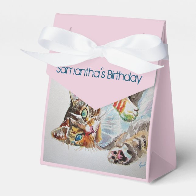 Caixa de Favoritos do Bolo de Festa de aniversário (Frente)