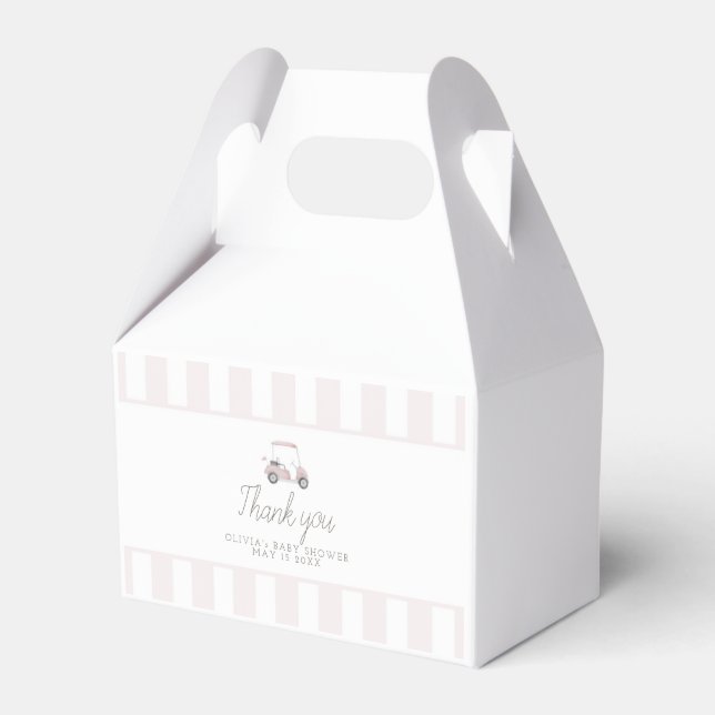 Caixa de favoritos do carrinho de golfe rosa (Frente)