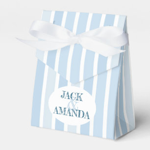 Caixa de Favoritos do Casamento Azul Clássico Belo