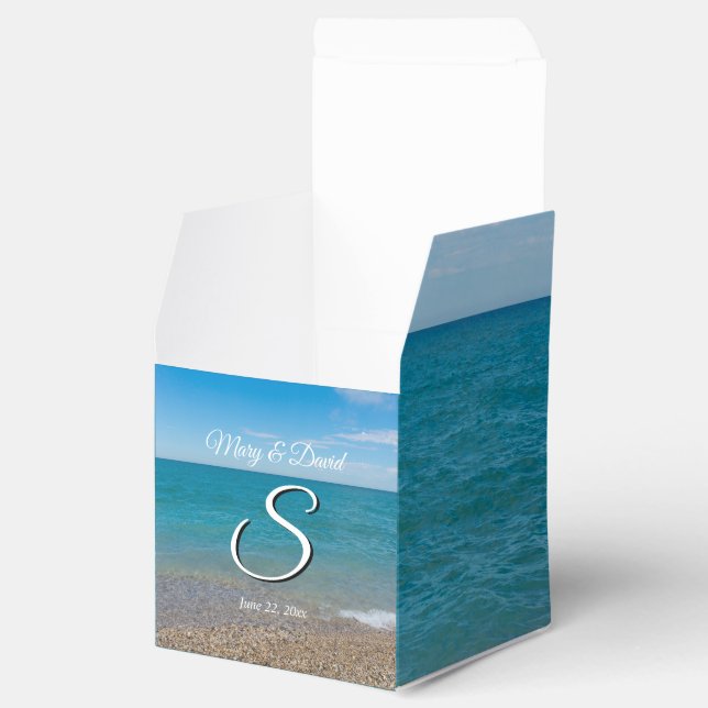 Caixa de Favoritos do Casamento de Paraíso Azul (Aberto)