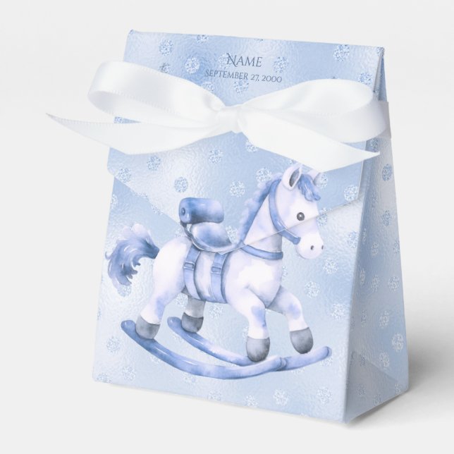 Caixa de Favoritos do Cavalo de Rocha Azul (Frente)