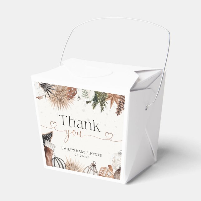 Caixa de Favoritos do Chá de fraldas de Natal (Frente)