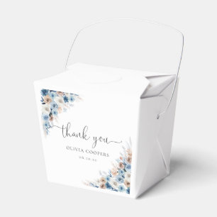 Caixa de Favoritos do Chá de fraldas Floral Blue B