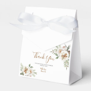 Caixa de Favoritos do Chá de panela Floral Branco