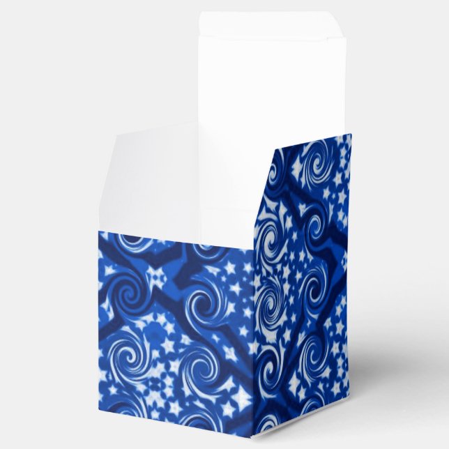 Caixa de Favoritos do Cubo Padrão de Estrelas Azui (Aberto)