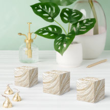 Caixa de Favoritos do Design Abstrato Dourado e Br