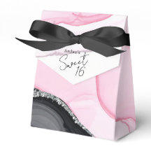 Caixa de Favoritos do Mármaco Cor-de-rosa e preto