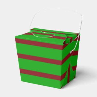Caixa de Favoritos do Natal Verde e Vermelho