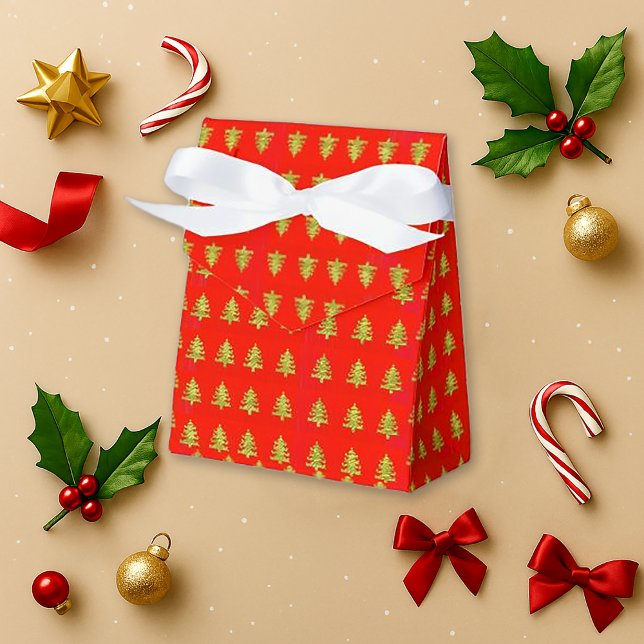 Caixa de Favoritos do Natal Vermelho Dourado da Ár (Criador carregado)