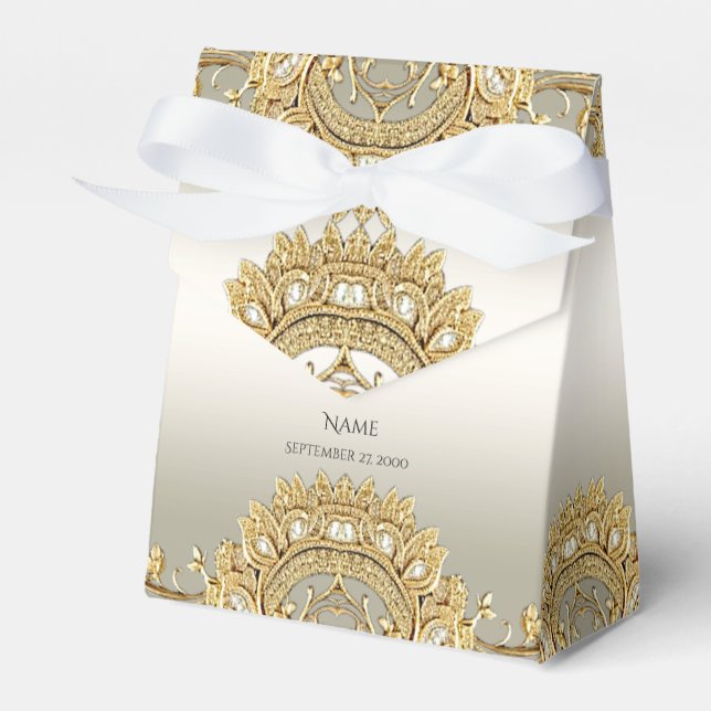 Caixa de Favoritos do Ornamentado Dourado (Frente)