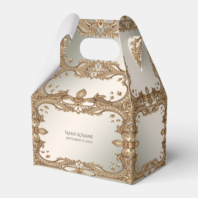 Caixa de Favoritos do Ornamentado Dourado (Frente)