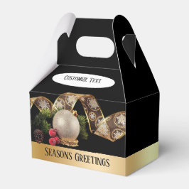 Caixa de Favoritos do Ornamento, Verde e Dourado