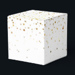 Caixa de Favoritos do Partido Dourado às Estrelas<br><div class="desc">Caixa de favoritos do partido mostrada em um ouro festivo das estrelas impressão design. Cor Branco Personalize este item ou comprar como está. Imagem do stock</div>