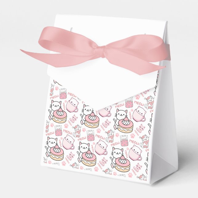 Caixa de Favoritos do Partido Gato Branco e Rosa (Frente)