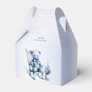 Caixa de Favoritos do Urso Bebê Azul-Cor-de-Água