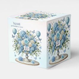 Caixa de Favoritos do Vase Floral Branco Azul