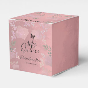Caixa de Favoritos Dourado dos Rosas ricos Quincea