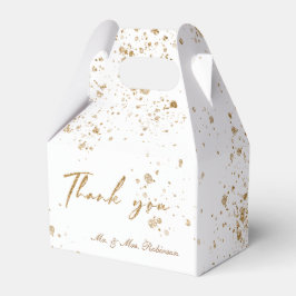 Caixa de favoritos elegante com brilho Dourado