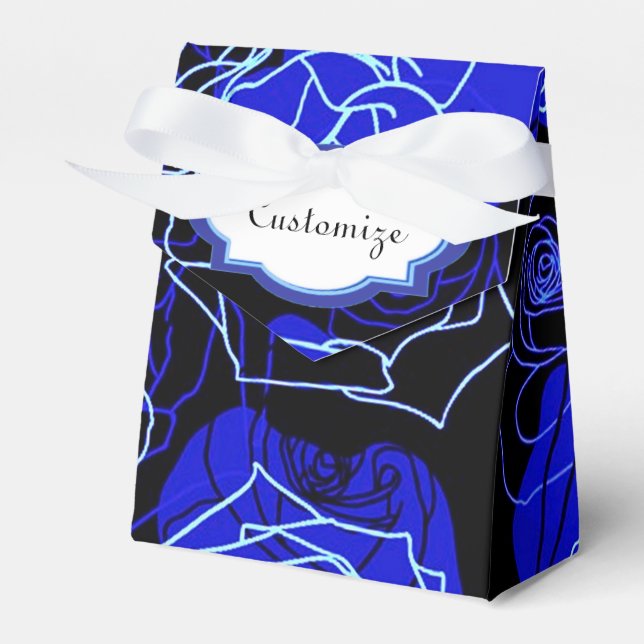 Caixa de Favoritos Floral dos Rosas Azuis Inatingí (Frente)