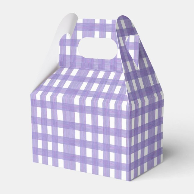 Caixa de Favoritos Gingham Gabled lavanda Lace (Frente)