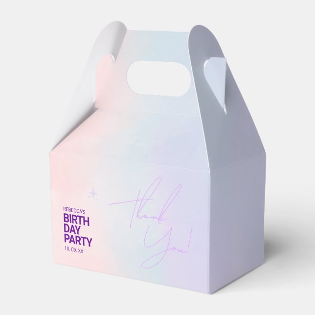 Caixa de Favoritos para a Festa de aniversário de  (Frente)