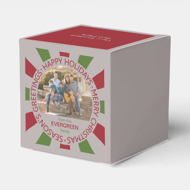 Caixa de favoritos personalizados de Feriados Feli (Verso)