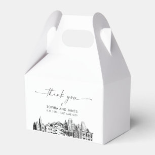 Caixa de Favoritos Personalizados do Casamento de