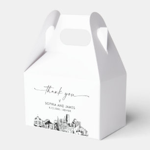 Caixa de Favoritos Personalizados do Casamento de