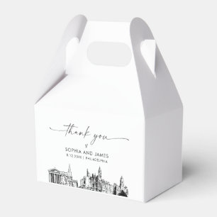 Caixa de Favoritos Personalizados do Casamento de
