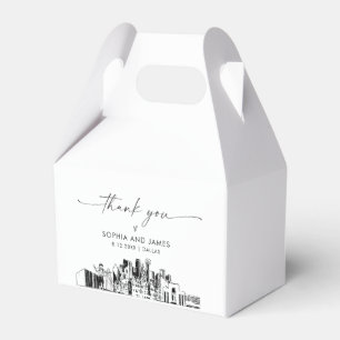 Caixa de Favoritos Personalizados do Casamento de