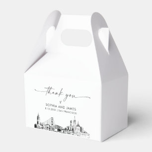 Caixa de Favoritos Personalizados do Casamento de