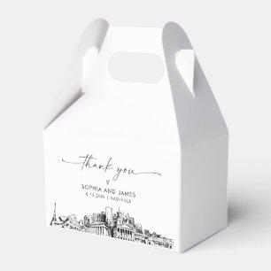 Caixa de Favoritos Personalizados do Casamento Nas