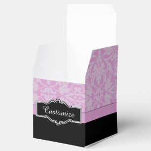 Caixa de favoritos personalizados do cubo preto e 