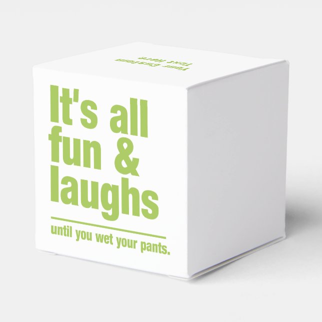 Caixa de favoritos personalizados FUN & LAUGHS (Verso)