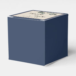 Caixa de Favoritos Pine Blue Casamento no inverno 