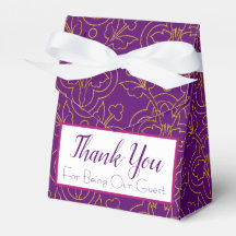 Caixa de Favoritos Roxo e Dourado