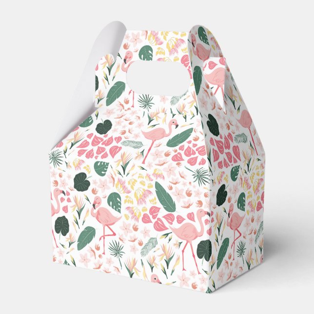 Caixa de Favoritos Tropicais Flamingo Rosa (Frente)