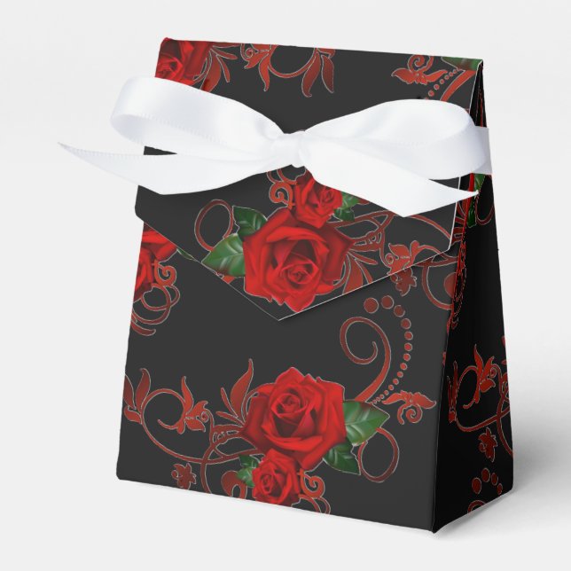 Caixa de Favoritos Vermelho e Preto do Padrão do R (Frente)