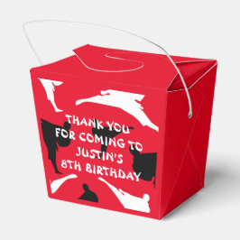 Caixa de Festa de aniversário de karatê de artes m